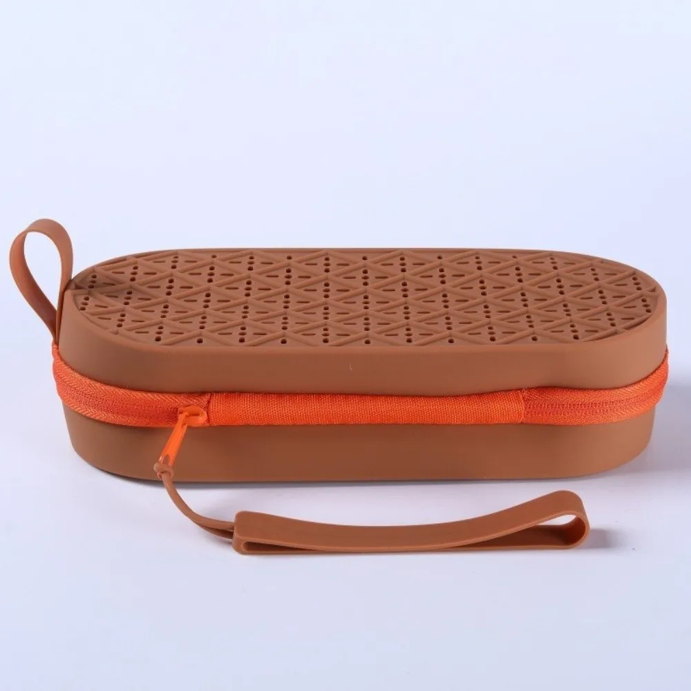 Durable Silicone Swimming Goggle Case Soft with Strap Glasses Protective Case Breathable Glasses Case for Students