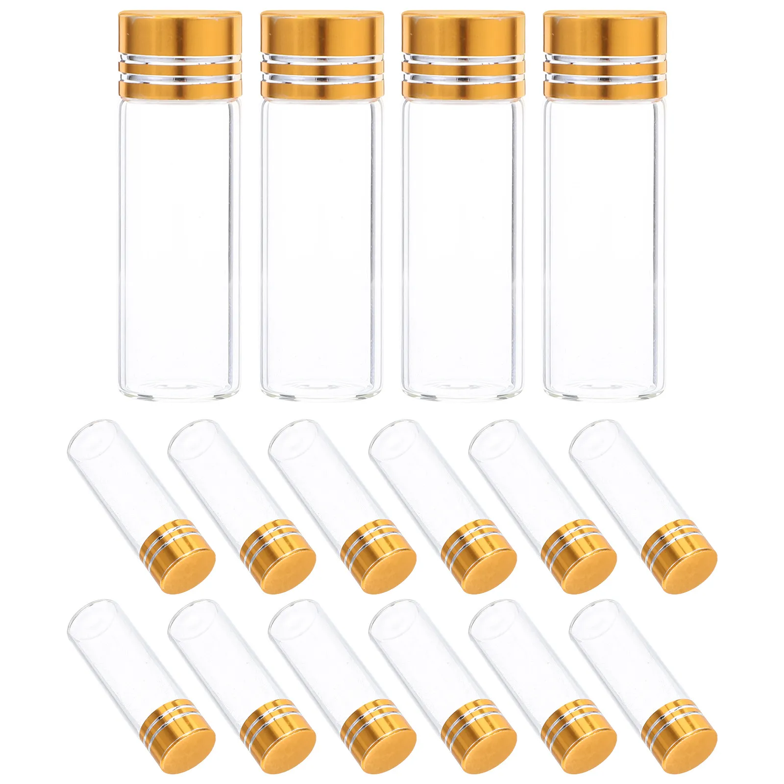24Pcs Perfume Sample Bottles Transparent Glass Clear Small Vials Refillable Sealed Mini Essential Oil Bottles Travel view 6