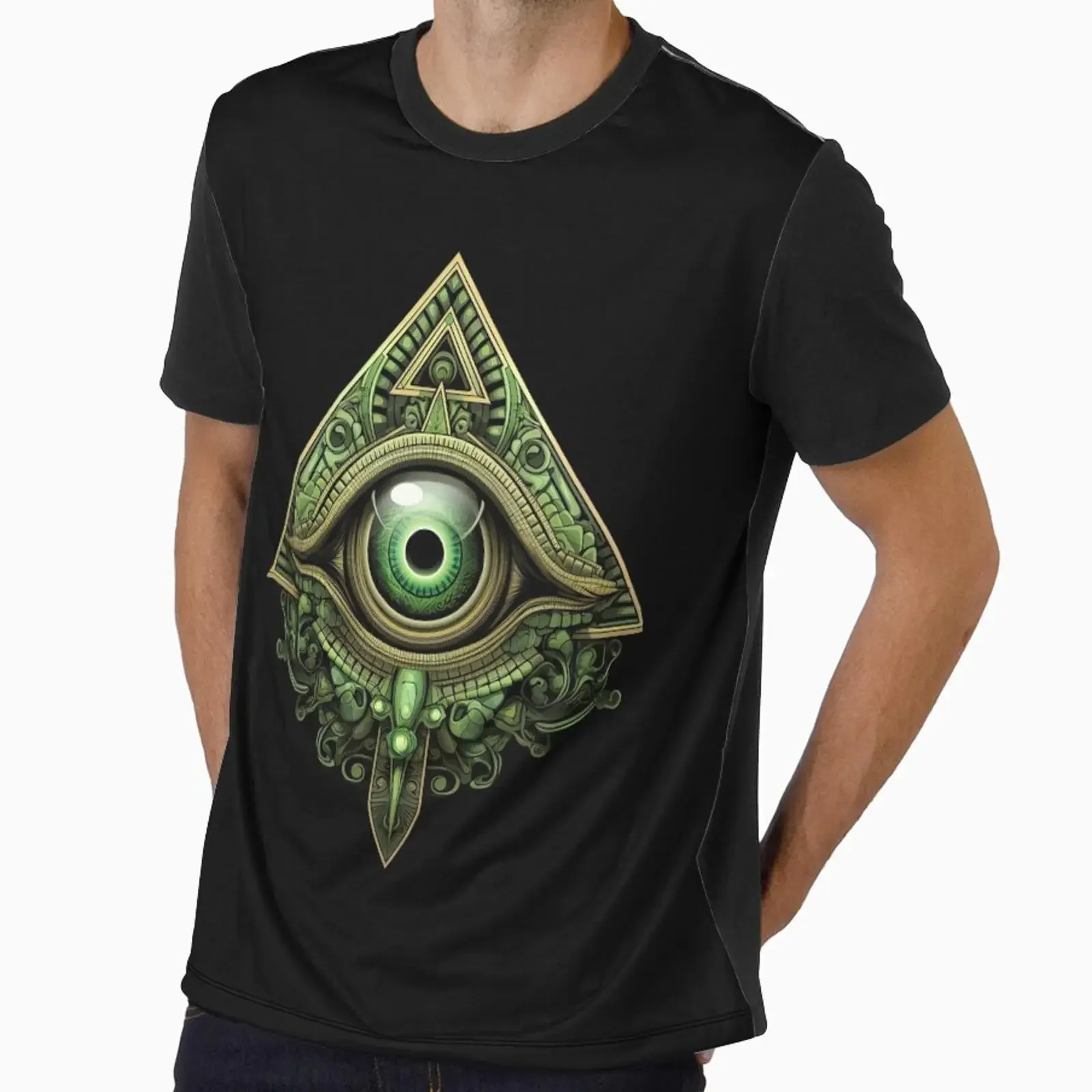 Eye of Providence designed and sold by excelente vintage Washed Stylish Soft Stretched fashion homme designer clothes graphic