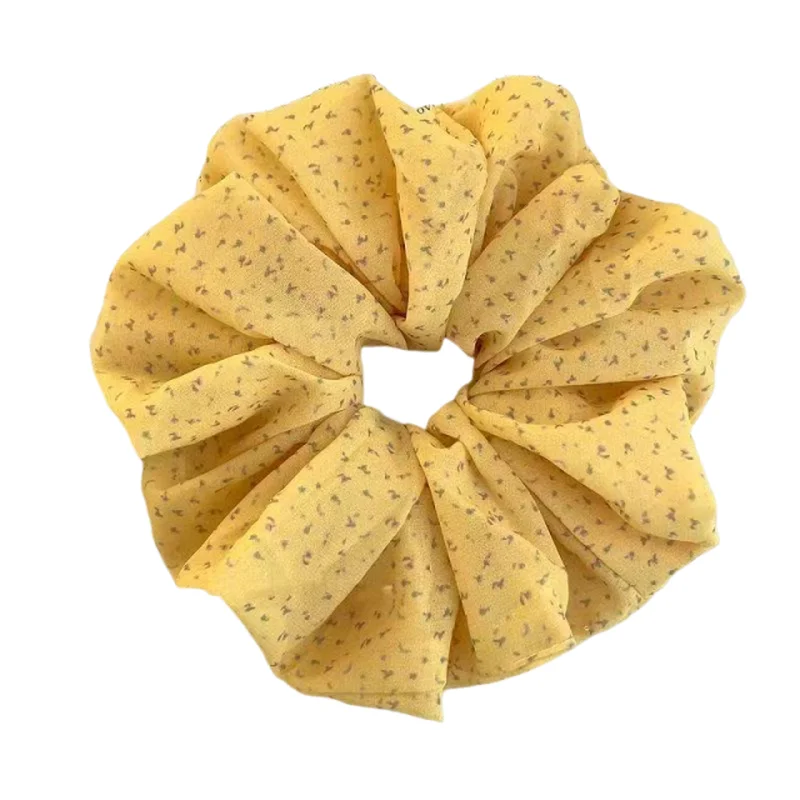 

Muxiang Flow Fragrant Chiffon Large Intestine Hairband Super Immortal and Unique Sense Head Rope Tie Hair Rope Travel Hair Rope