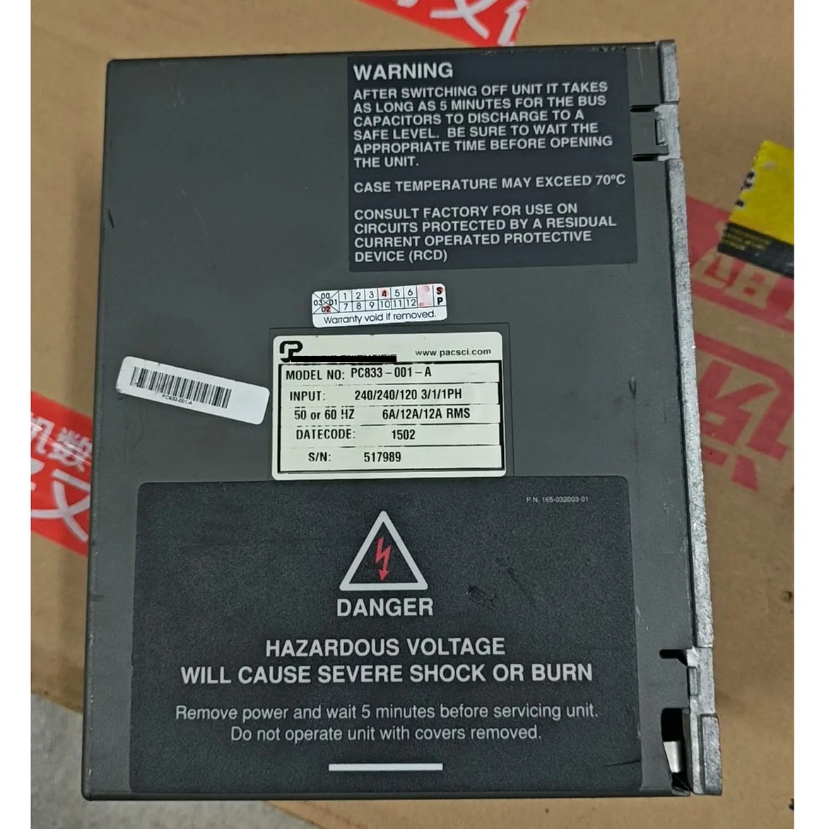 Servo Drive PC833-001-A Com garantia