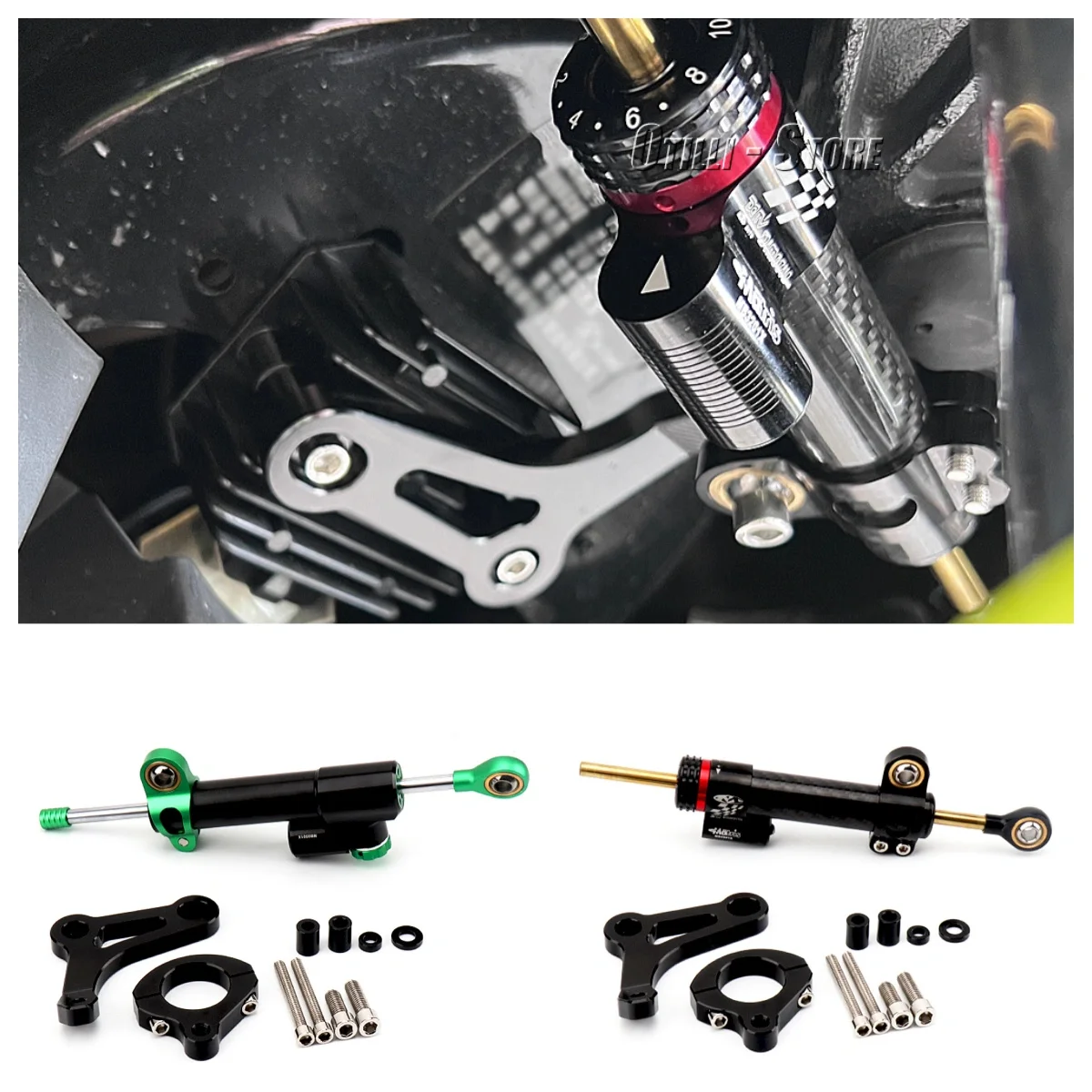 

For Yamaha XMAX300 Motorcycle Adjustable Damper Aluminum Steering Stabilizer Bracket Mounting Kit X-MAX300 X-max 300 XMAX 300