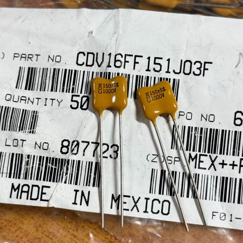 5-30pcs CDM 1000V150PF 5% imported Mexican CDV16FF151JO3F audio silver mica capacitor