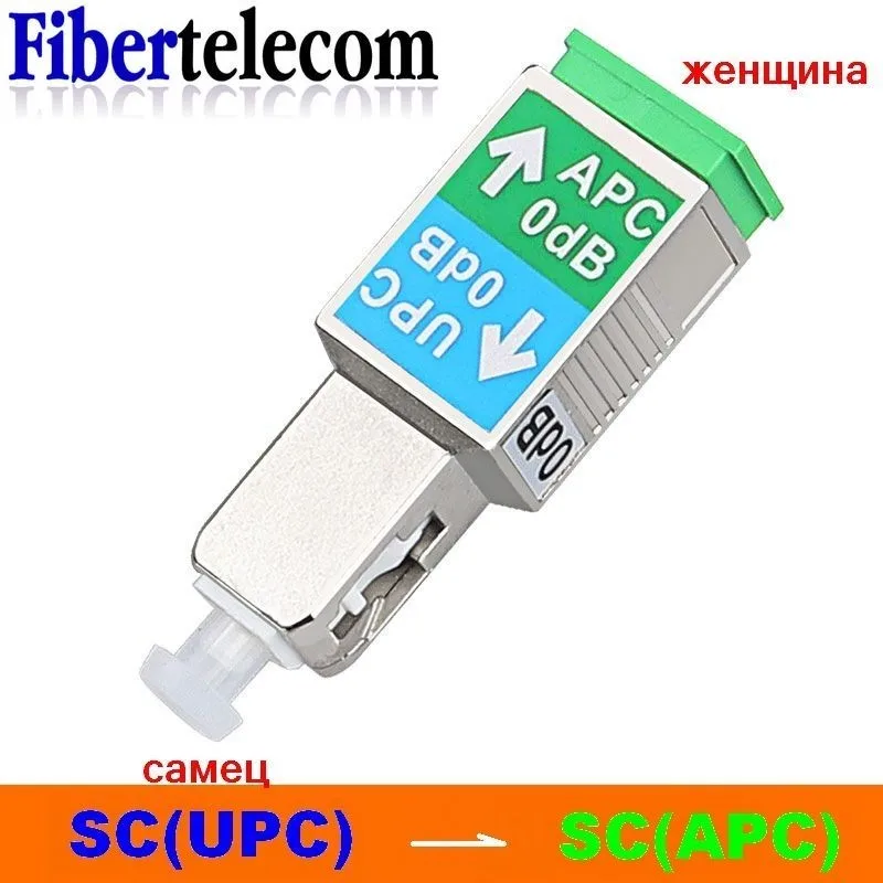 Optical Fiber SC-SC Adapter UPC Cable Adapter APC to UPC Coupler APC Simplex Single Mode Extended Conversion Pair SC Male/Female