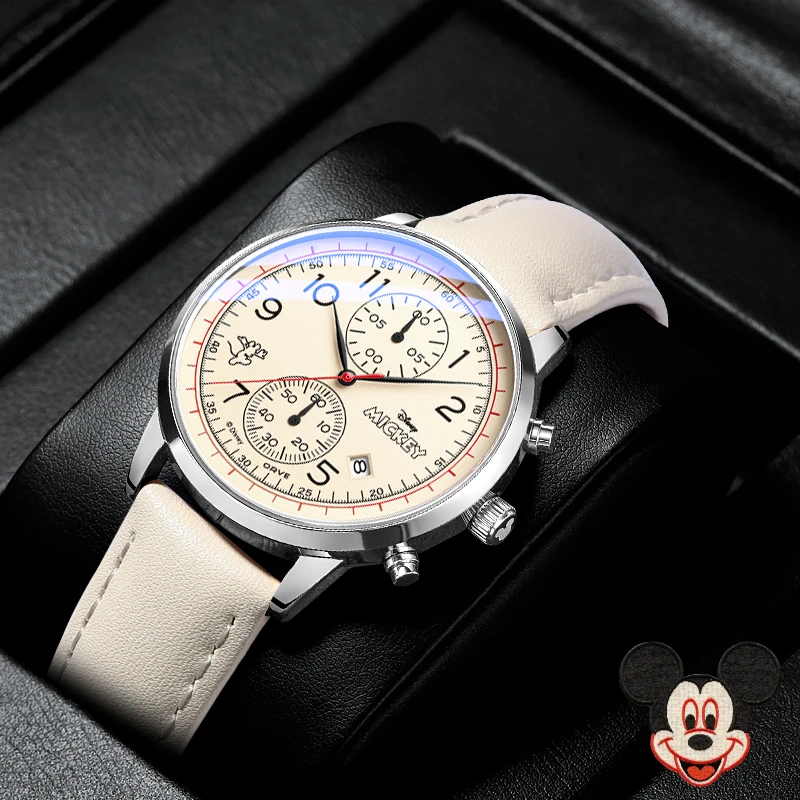 

Disney Mickey cartoon animated student watch creative unisex couple matching luxury mechanical wristwatch Christmas gift