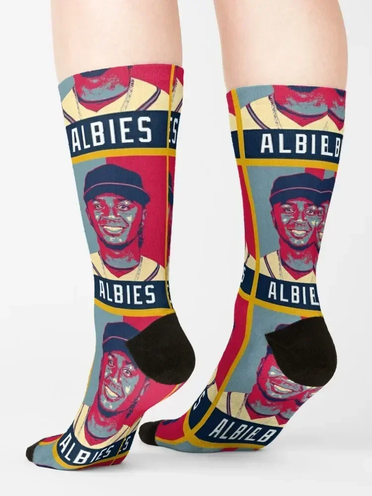 Ozzie Albies Artwork Calzini Arrampicata compressione hockey capodanno Calzini da uomo di lusso da donna