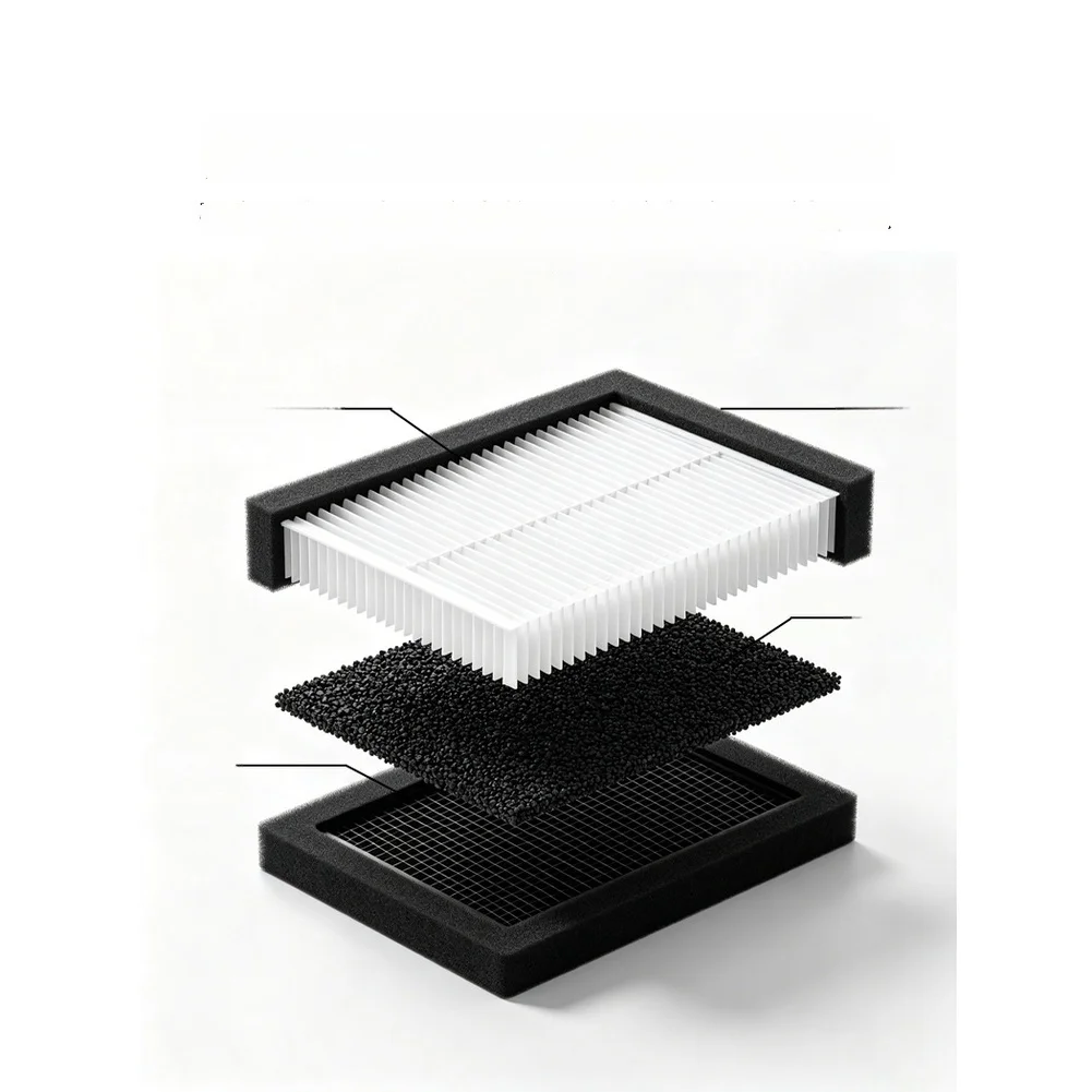 For Bambu Lab H2D For H2S For H2C For Ultra For 3D Printer Replacement Filter with Multi Layer HEPA13 and Activated Carbon