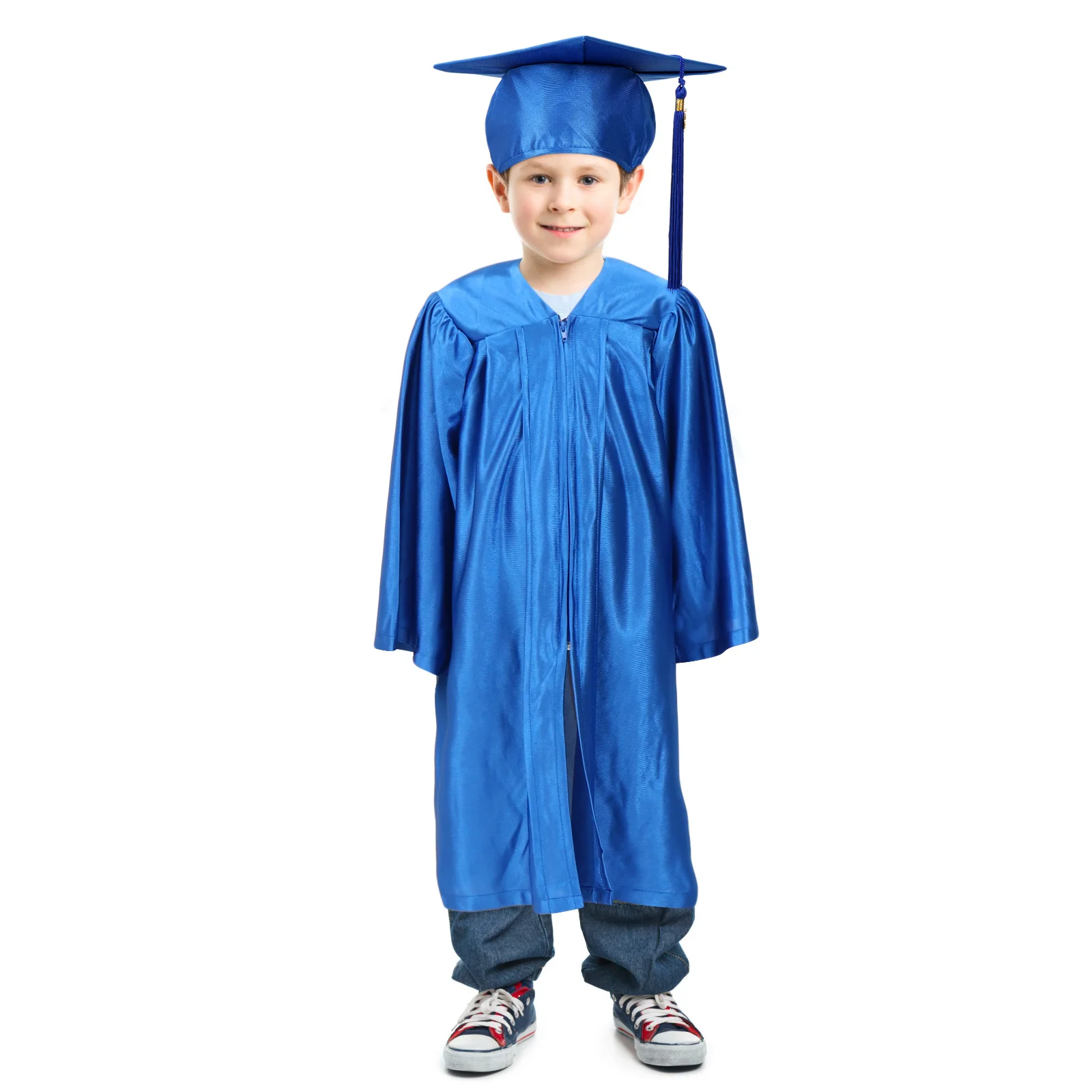 1 ensemble de robe de docteur pour enfants d'âge préscolaire, robe de remise de diplôme de maternelle, robe de célébration pour enfants, vêtements de remise de diplôme, jeu de rôle