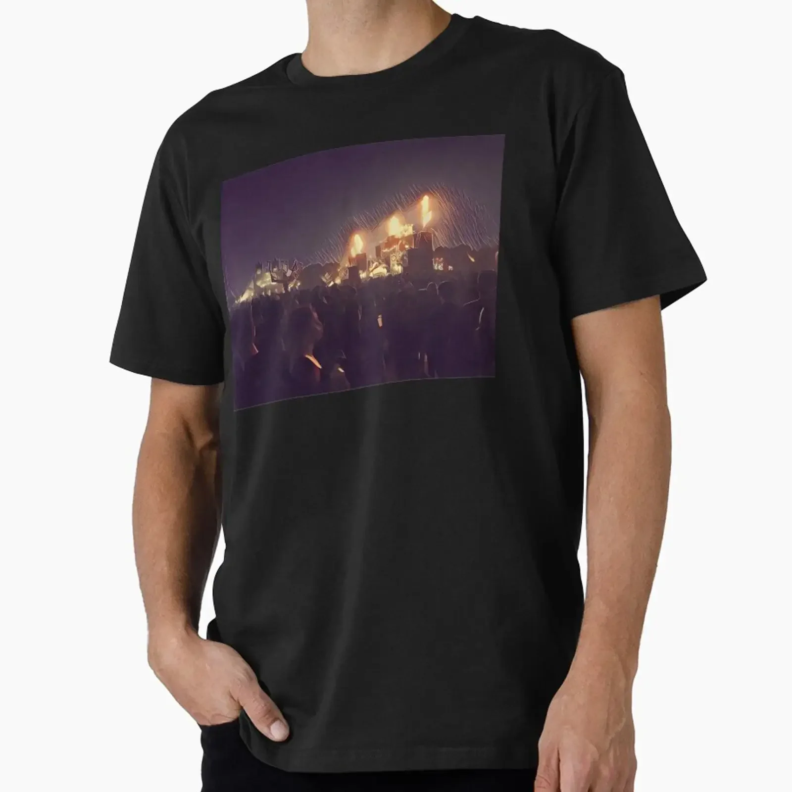 Hellfest Music Festival Clisson France designed and sold by Dave Harris vintage Washed Top For Everyday Wear Casual fashion