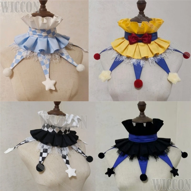 Clown Collar Cosplay Loose ruff collar Fairy tale circus clown fake collar Halloween Woman Man disfraz halloween mujer Navidad