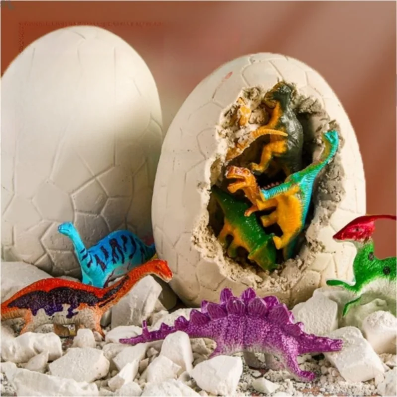 

New Children Dinosaur Eggs Model Fossil Digging Dinosaur Egg Digging Strange Blind Box Gypsum Archaeological Toys for Kid Boy