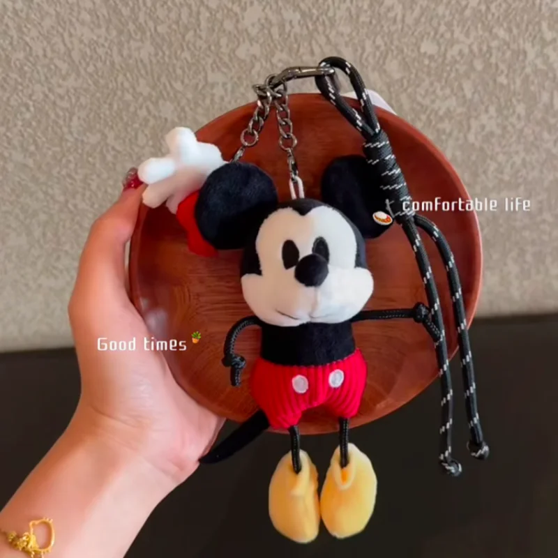 Oryginalne pluszowe breloczki Disneya Myszka Miki Goofy pluszowa zawieszka miękka dekoracja do torby zabawki z kreskówek urocza lalka prezent na urodziny Boże Narodzenie