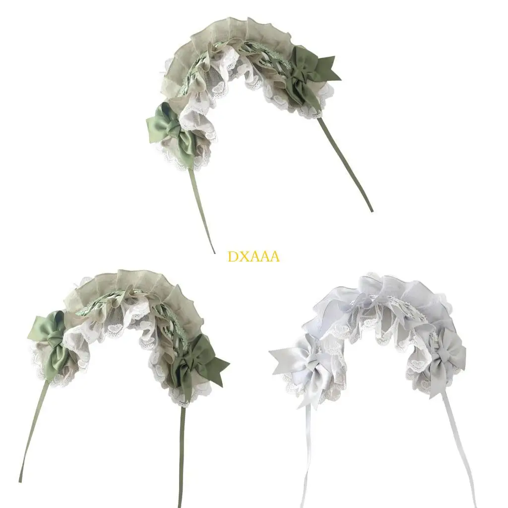 

DXAA кружевные банты для волос Удобный аксессуар для волос в стиле аниме для косплееров и энтузиастов