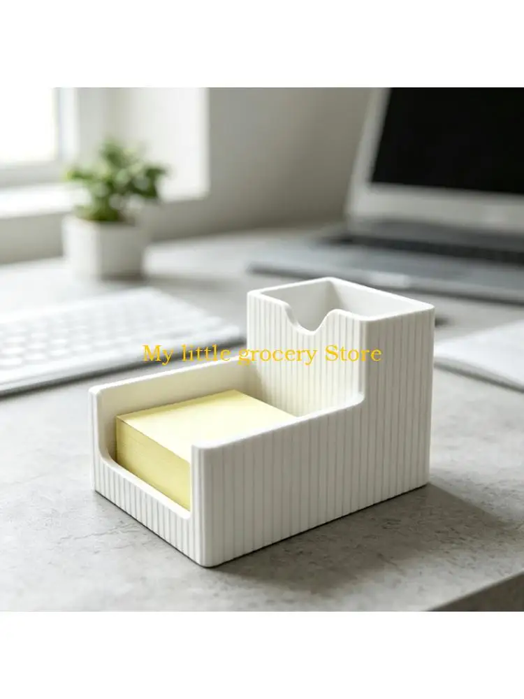 D5BD Desk Top Sticky Paper Organiser 3D Printed Storage Stand for Daily Writing Pads Office Table Home Desk and Study Corner