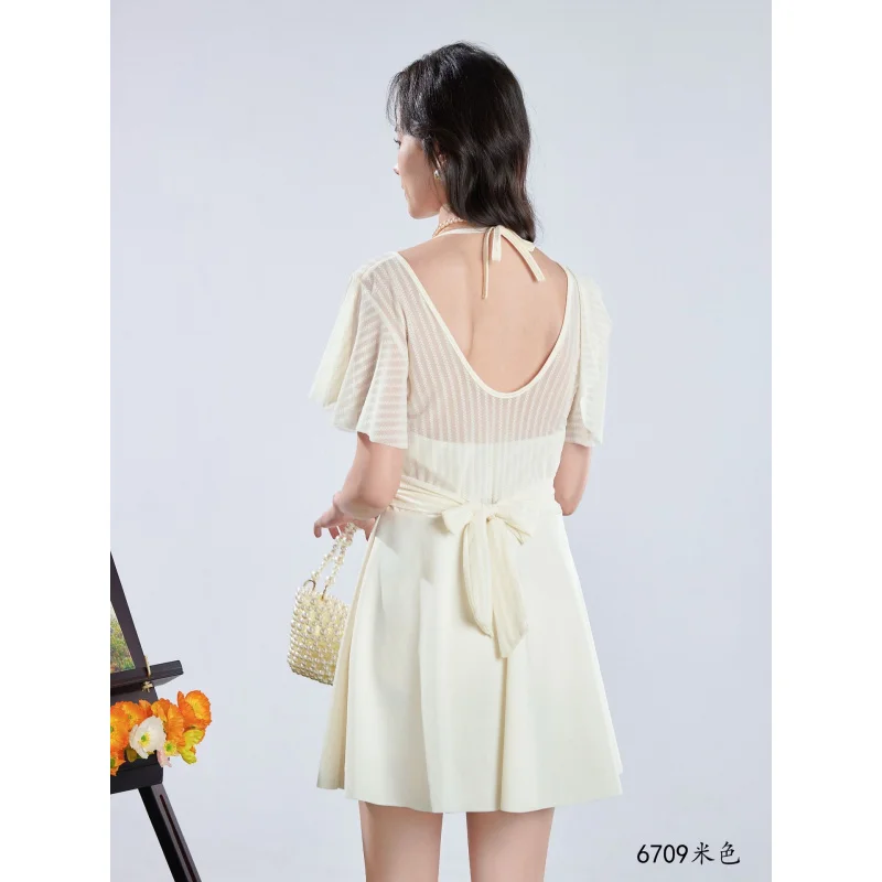 Minsu Traje de baño para mujer Estilo casual Adelgazante Traje de baño deportivo de una pieza Vacaciones de primavera caliente Traje de baño de Amazon