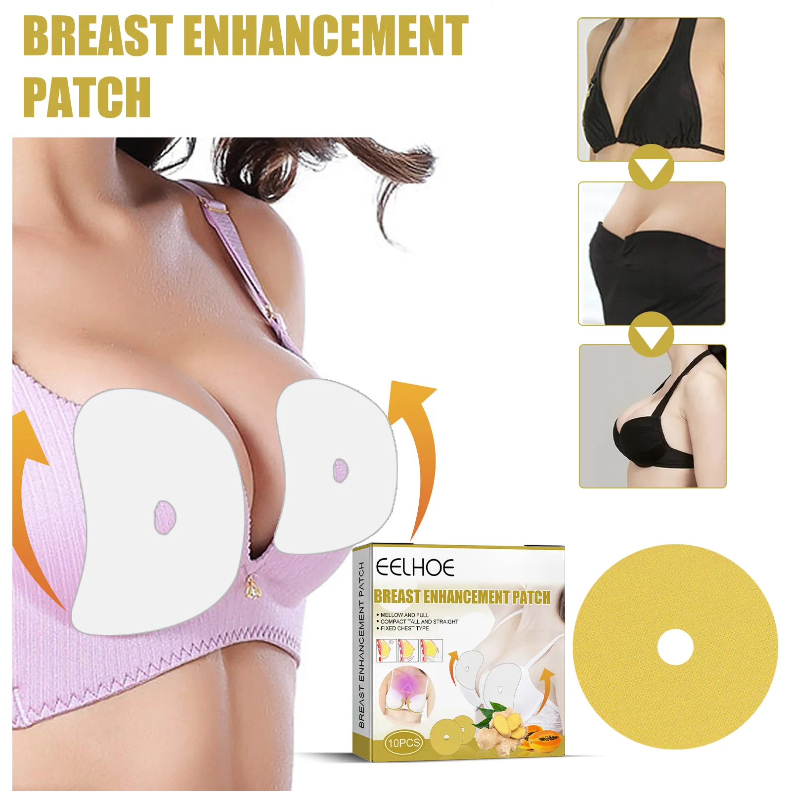 

Chest Lift Patch Soothes Chest Skin Plump Plump Firming Full Lift Chest Moisturizing And Hydrating Chest Care Ginger Cream Patch