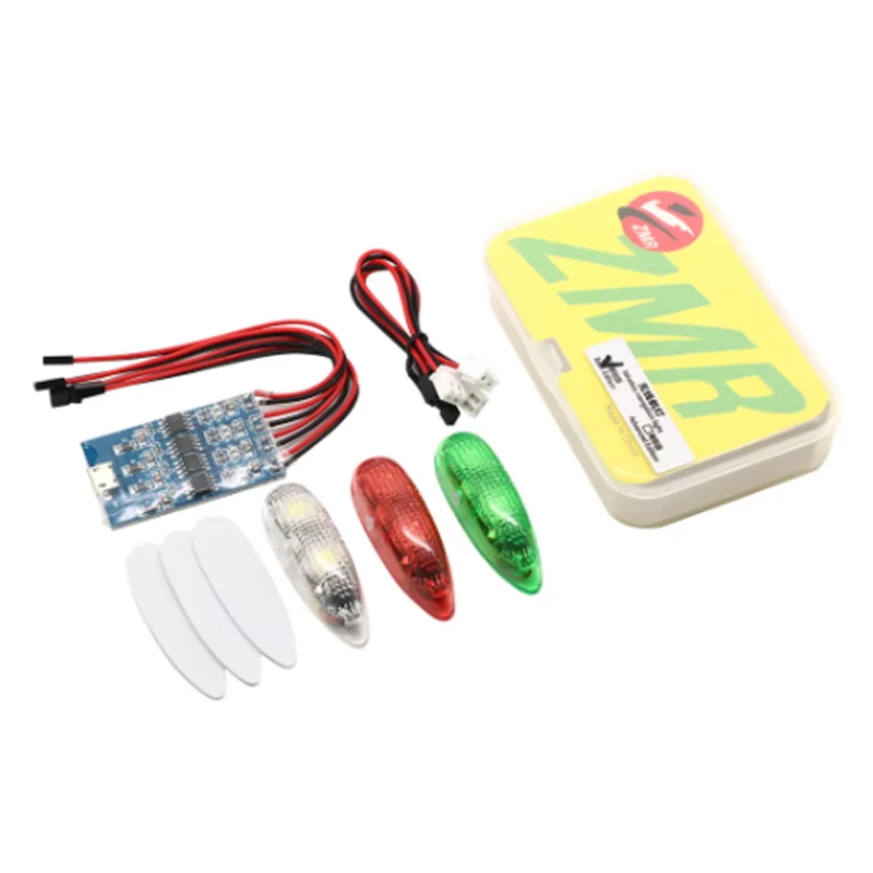 ZMR Wireless Navigation Light III 1S Rechargeable 4 modes LED lights for RC Airplane Hobby Plane Drone Car Boat Toy Part