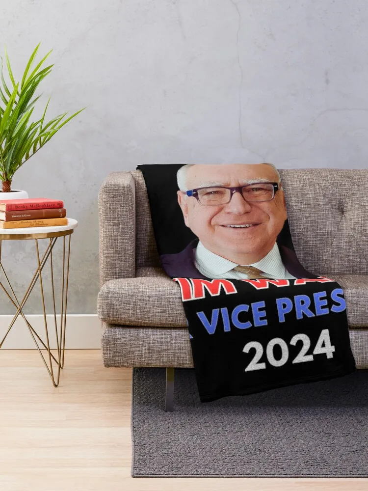 Tim Walz For Vice President 2024 Leadership For The 20's Throw Blanket Beach christmas decoration Heavy Thin Blankets