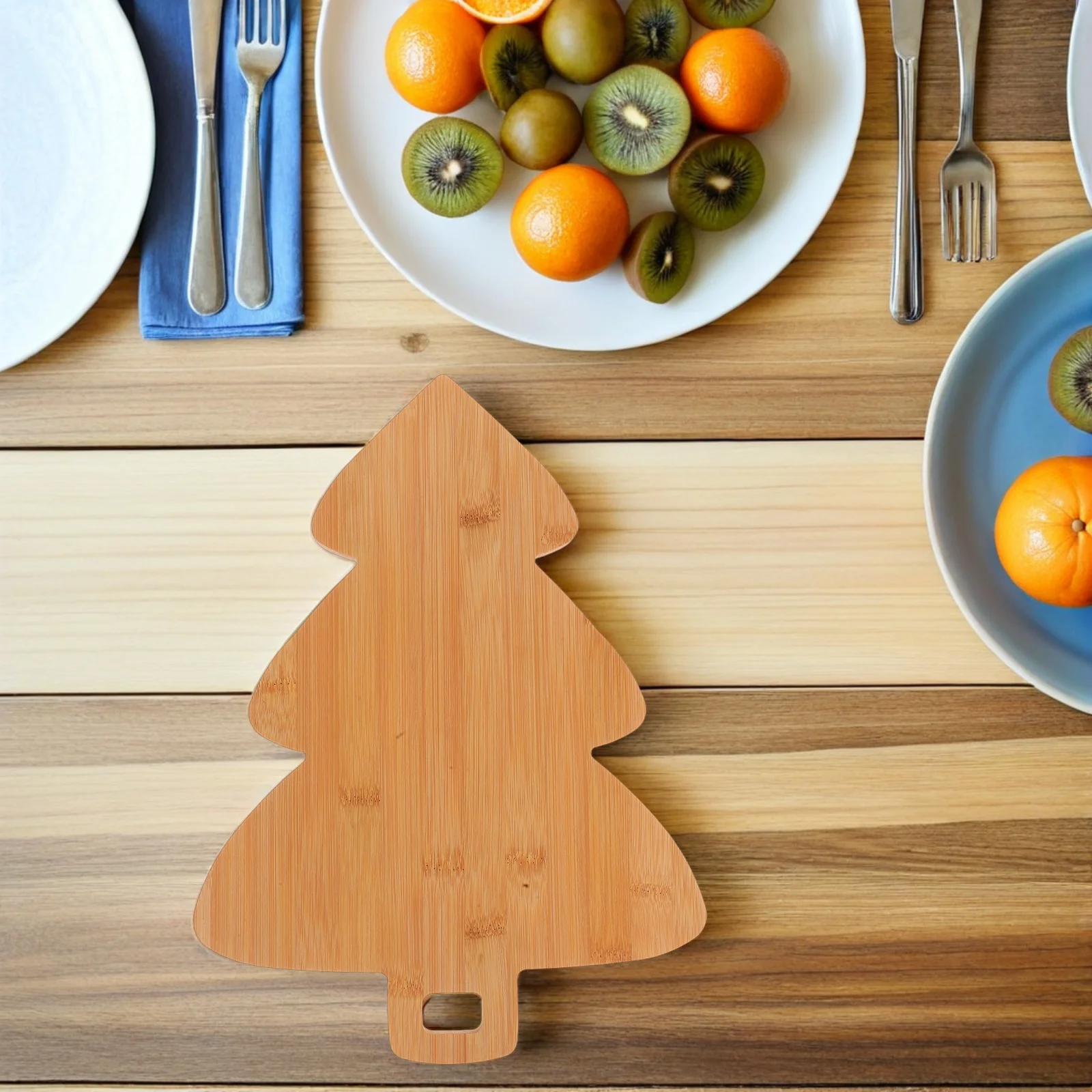 

Chopping Board Christmas Tree Shaped Serving Trays Cheese Display Cookie Plate Cutting