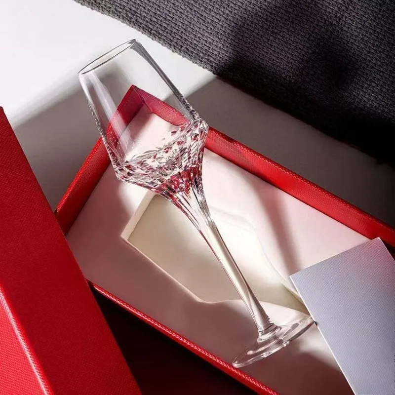 Crystal Glass Brandy Goblet Handmade Whiskey Glasses Mug Luxury Elegant Drinking Glass Smell Cups Aesthetic Wine Cup Gift Box