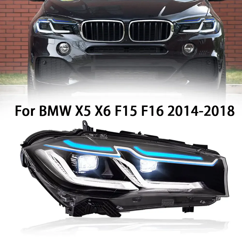 

Car Front Lights For BMW X5X6 F15 LED Headlights 2014-2018 Upgrade F16 LED DRL Projector Headlamp Signals Automotive Accessories