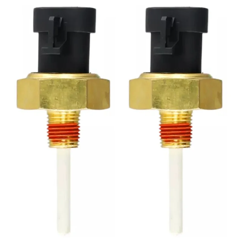 

2X Excavator Accessories Temperature Sensor Low Coolant Sensor 4383933 For Cummins K19 KTA19 K38 KTA38 K50