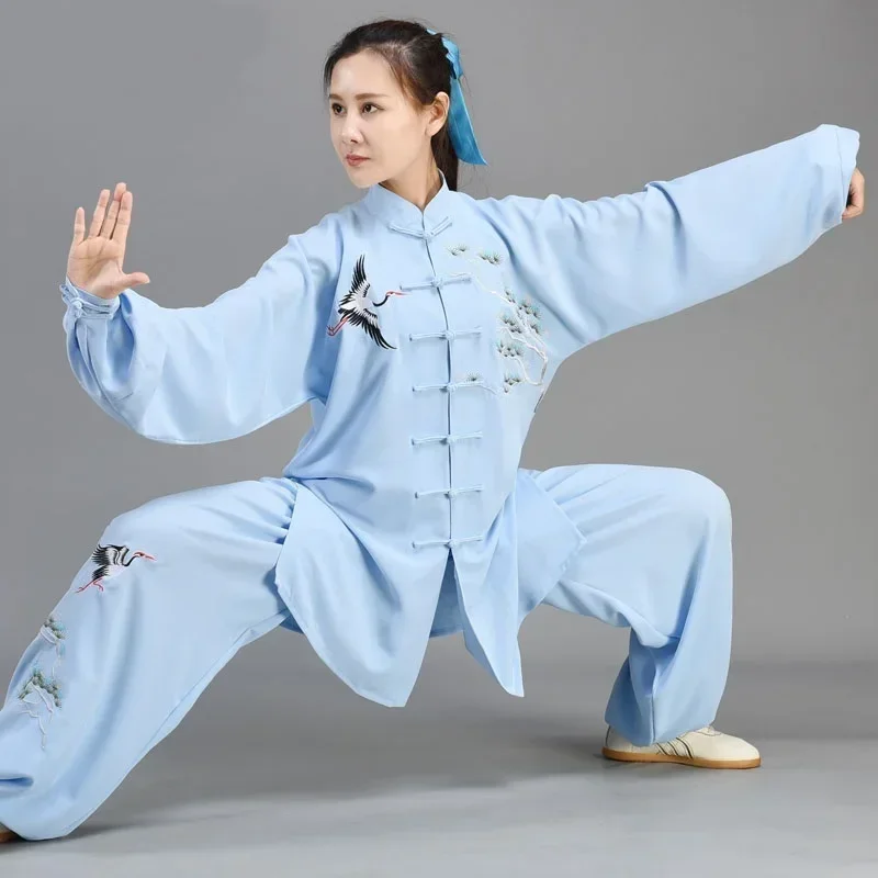 Uniforme tradicional chino de manga larga Wushu Taichi para hombre, traje de kungfu, uniformes, ropa de ejercicio de Tai Chi 1243 MN3
