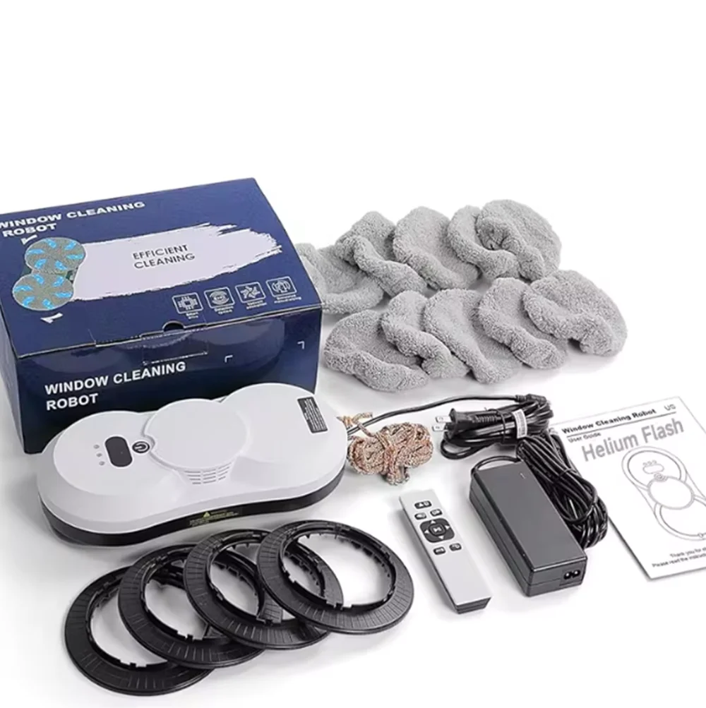 Intelligent double-sided brushless motor window cleaning unit