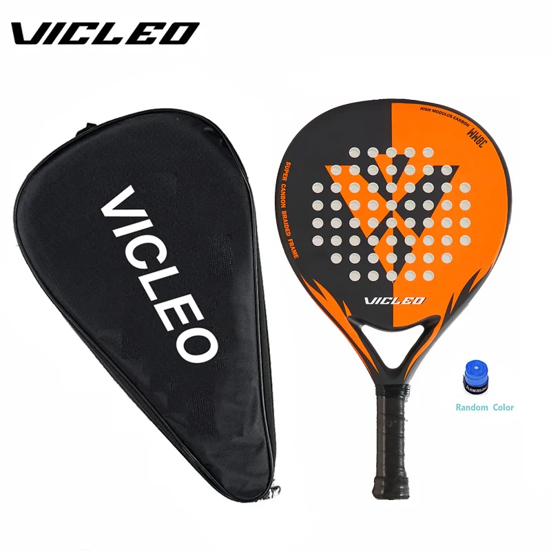 VICLEO-Raqueta De Pádel profesional, fibra De carbono, suave, EVA, cara, deportes, MASTER 100