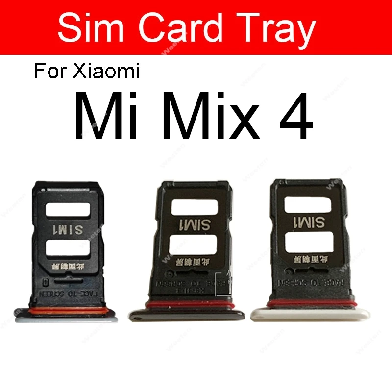 Sim Card Tray For Xiaomi Mi Mix 2 2S 3 4 Sim Card Slot  Card Reader Holder Adapter Cell Phone Replacement Repair Parts