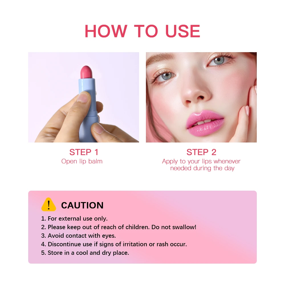 Lakerain 3 ألوان زجاج بلسم الشفاه ضوء الكرز الأحمر أحمر الشفاه الدائم ترطيب طبيعي مضاد للتكسير العناية بالشفاه مستحضرات التجميل