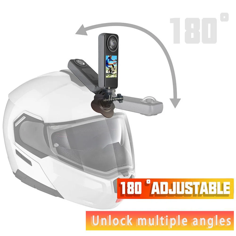 Helmet Mount Flexible Fixed Base Bracket Quick Release for DJI  Insta360 Ace Pro Action Camera Motorcycle Helmet Mount