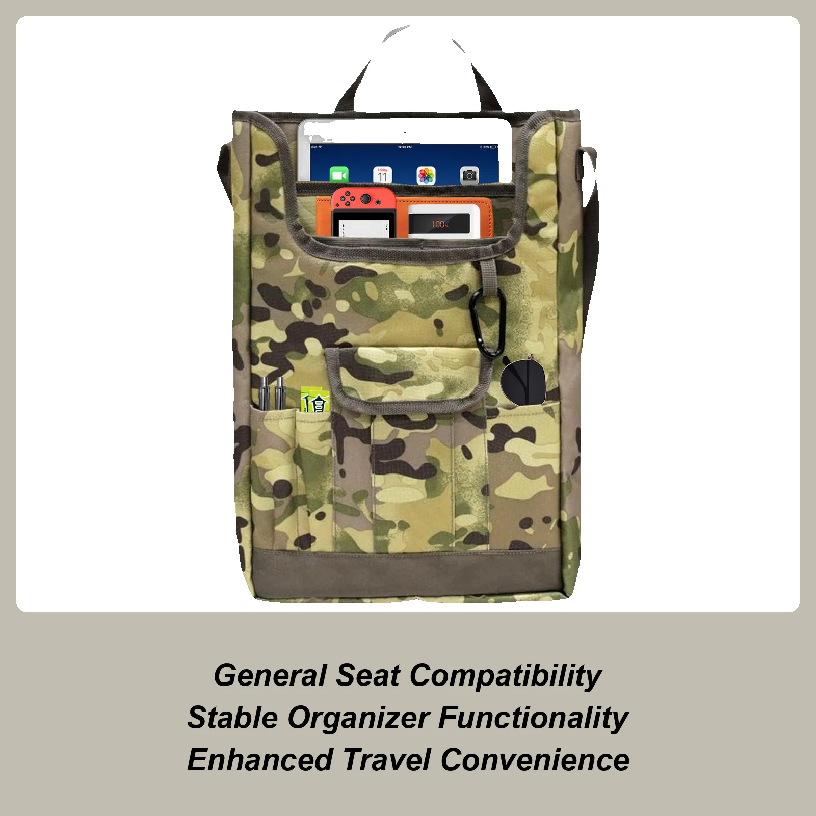 

Car Seat Organizer Backseat Seat Back Organizer Car Accessories Waterproof Vehicle Accessories Storage Bag Kick Mats Protector