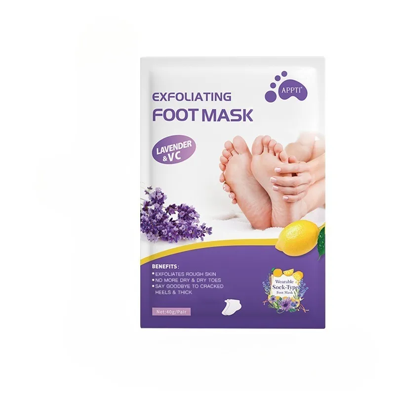 Lavender Exfoliating Foot Mask Moisturizing Whitening Skin Care