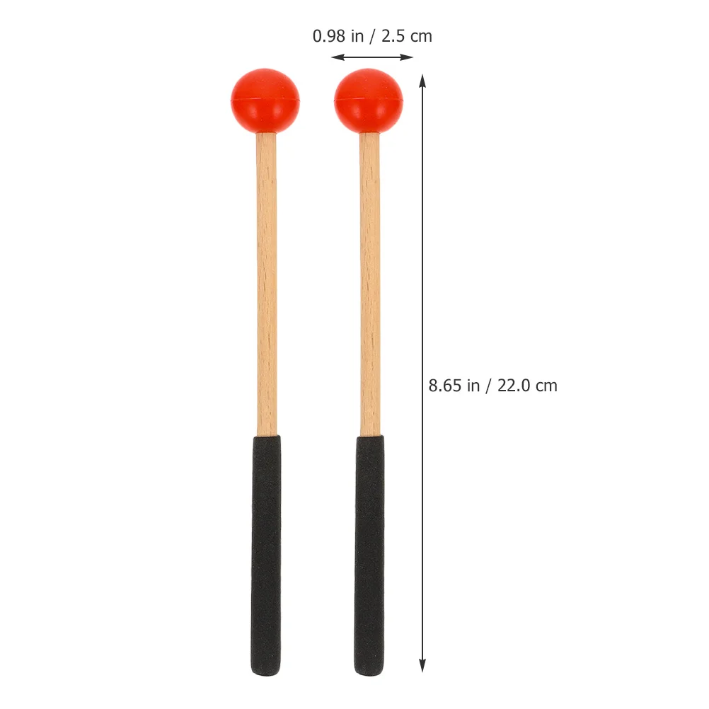 

Xylophone Mallets Rubber Head Wood Handle For Marimba Tongue Drum Steel Drum Percussion Instrument Accessories