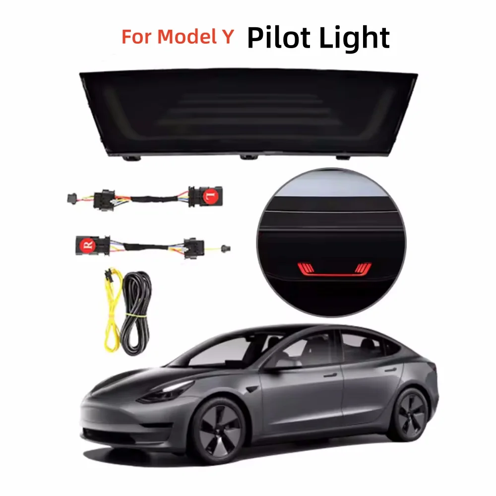 

For Model Y accessories Led TailLight External Signal Reversing Brake Rear Lamp Modified Rear Middle light Tesla taillights new