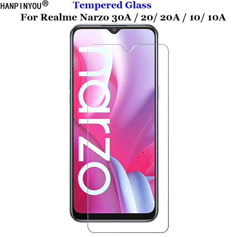

For Realme Narzo 50 50A 50i 30A 10 10A 20 20A Prime Tempered Glass 9H 2.5D Premium Screen Protector Film