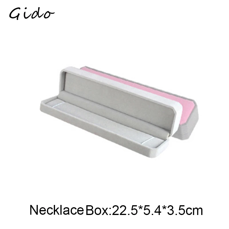 Jewelry Display Set Box Grey and Pink Packing Bag For Women& Men Rings Earrings Bracelets Necklaces Jewelry Gift Box