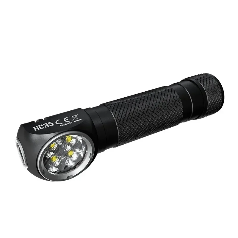 NITECORE HC35 Headlamp 2700 lumen USB Rechargeable With 4000mAh Battery L-shaped HeadLight For Outdoor Lighting