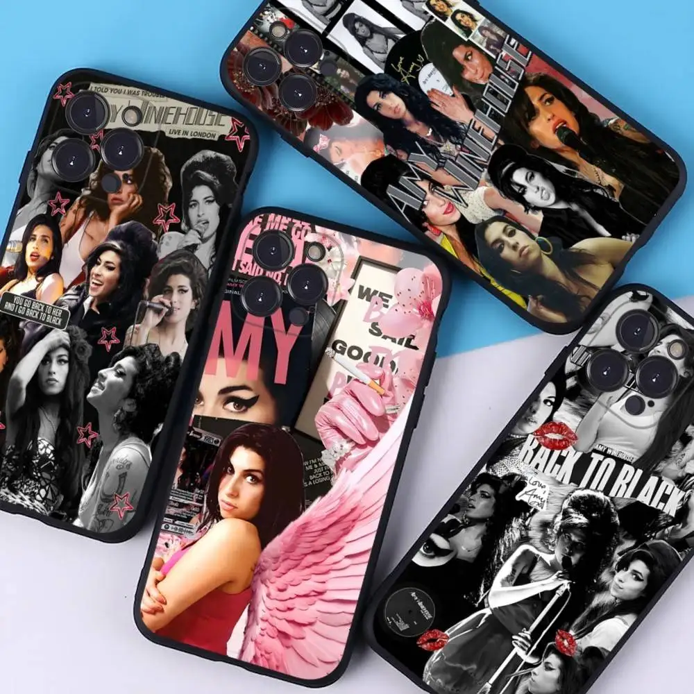 Beauty Woman A-Amy W-Winehouse Phone Case For Iphone 17 16 15 16e 14 13 12 11 Pro Max Plus Case Cover Coque