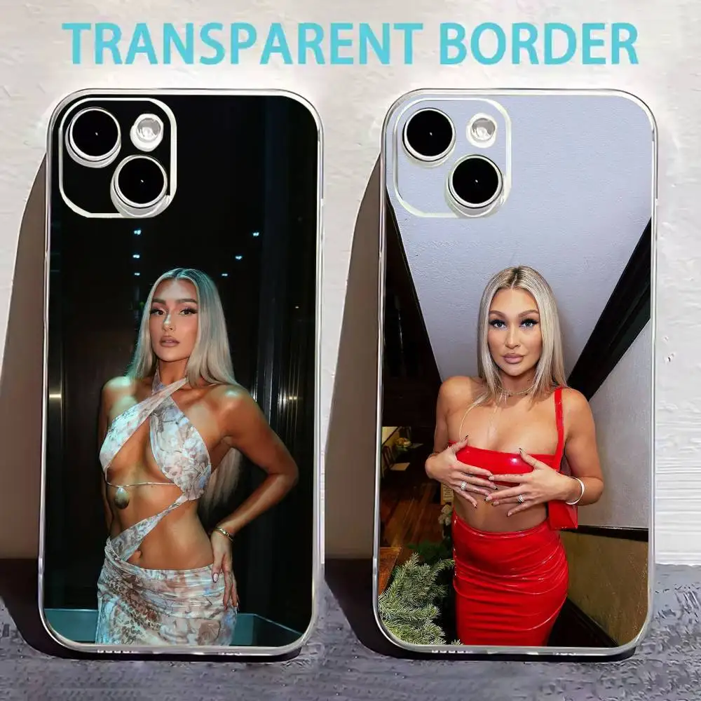 

Izzi Dame Phone Case For iPhone17,16,15,14,13,12,11 Plus,Pro Max Soft Transparent Cover