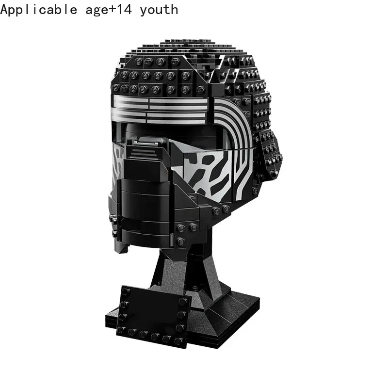 

Совершенно новые 529 деталей шлема «Звездные войны Кайло Рен», строительные блоки, сделай сам, креативная сборка, коллекция игрушек, подарки для взрослых