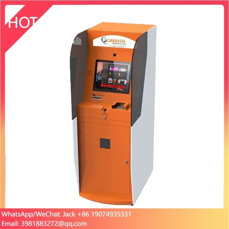 24 Hours Parking Payment Unattended Parking Lot Kiosk With Ticket Card Dispenser