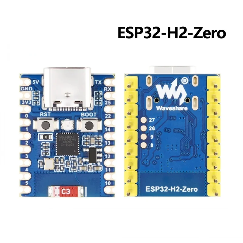 2PCS ESP32-H2-Zero ESP32-H2 Mini Development Board 96MHz Built-in ESP32-H2FH4S 4MB Flash Memory Support BLE/Zigbee