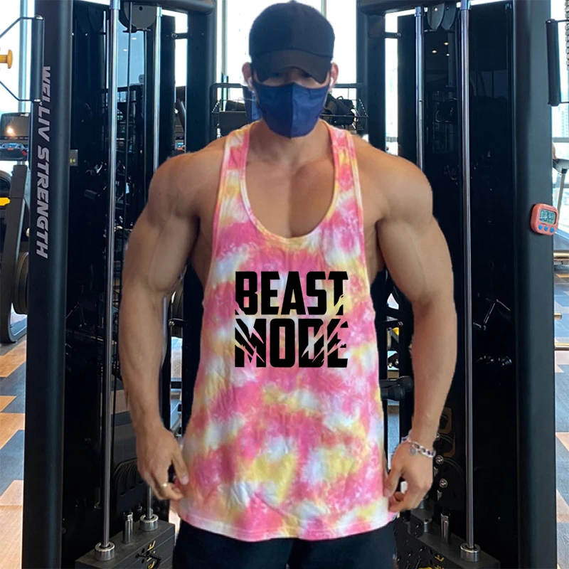 Summer Y Back Gym Camo Tank Top Men Quick-dry Mesh Clothing Bodybuilding Sleeveless Shirt Fitness Vest Muscle Workout Tanks