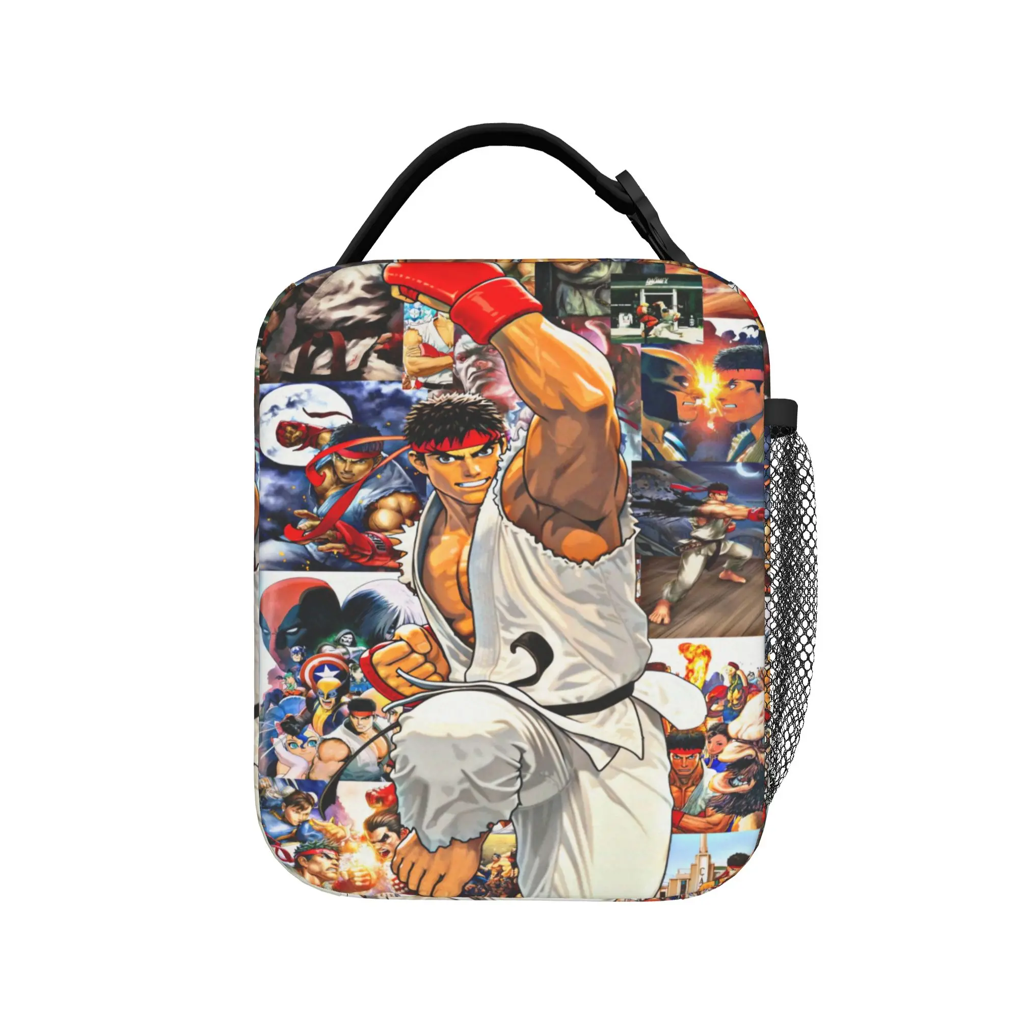 Ryu Street Fighter II Turbo Hyper Fighting Lunch Bag For Women   Lunch Box Cute Office Cooler Bag Portable Thermal Lunch Bags