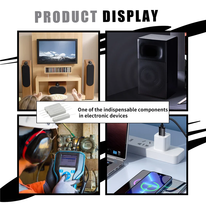 A43T 5 stuks 10W Watt 15 Ohm 5% draadgewonden cementweerstand