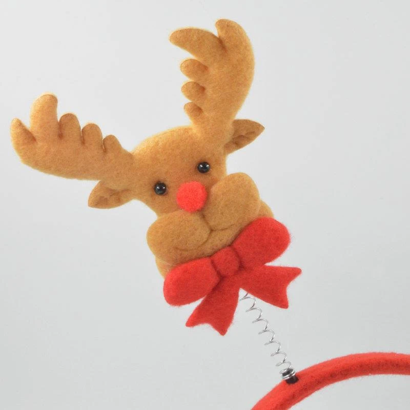 1 шт., женский рождественский олень, милый высокий праздничный костюм для волос, аксессуар для волос, креативное праздничное украшение для волос
