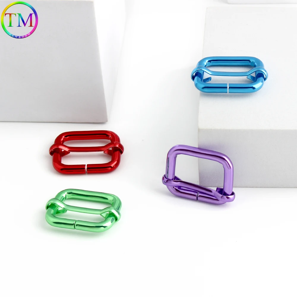10/50/100PCS 1 inch Metal Bag Belt Pull Buckle Bag Belt Webbing Buckle Slider Hook Adjuster Roller DIY Handicraft Accessories