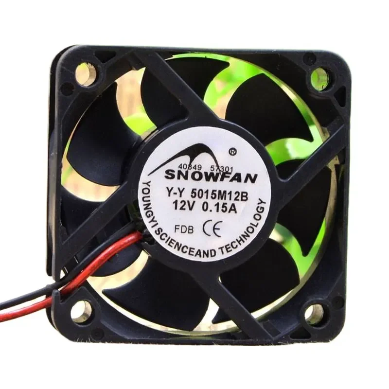 SNOWFAN YY5015M12B 50x50x15mm 12V 0.15A Silent Cooling Fan for Electronics